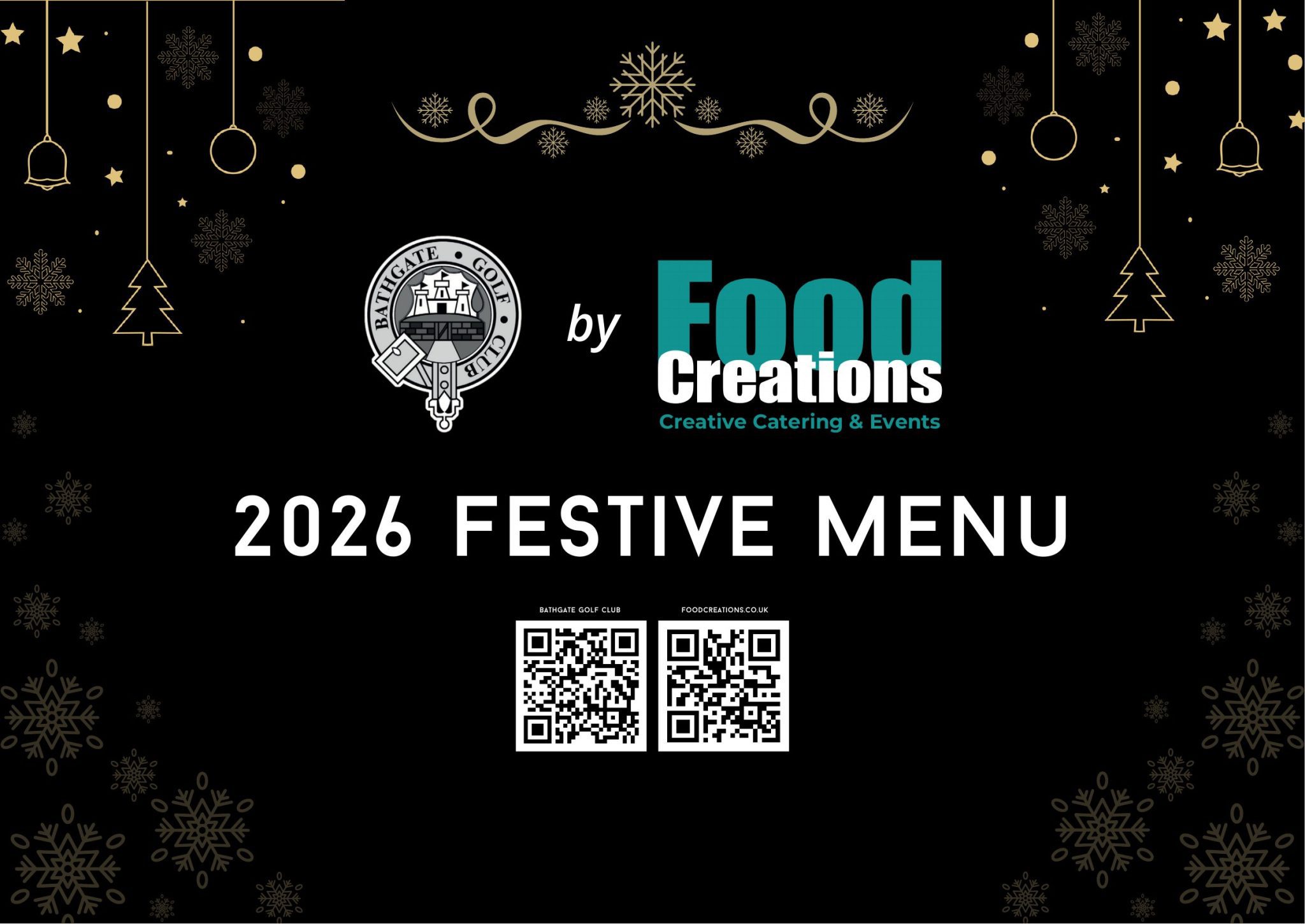 Bathgate Golf Club 2026 Festive Menu